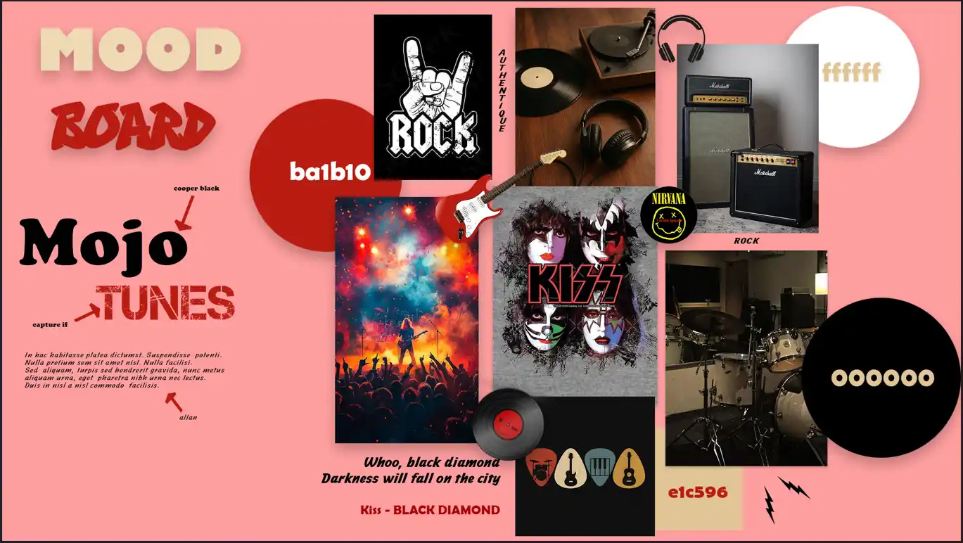 Design de Moodboard créatif